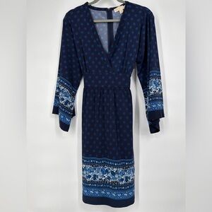 Boho Print MICHAEL Michael Kors Tie Back Dress